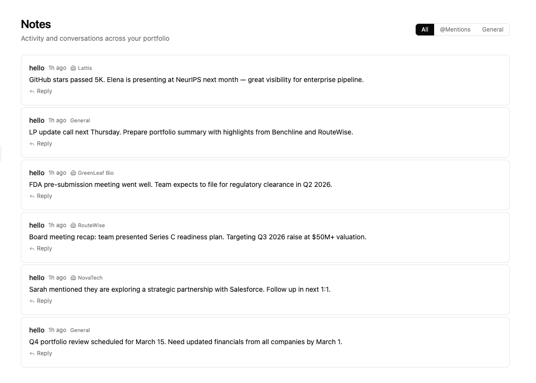 Communicate insights via Notes